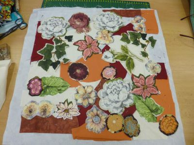 70HK Textilní koláž