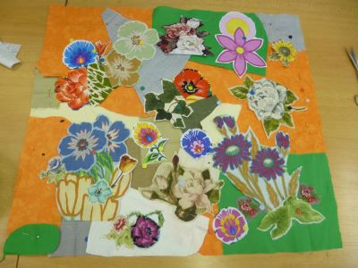 71HK Textilní koláž